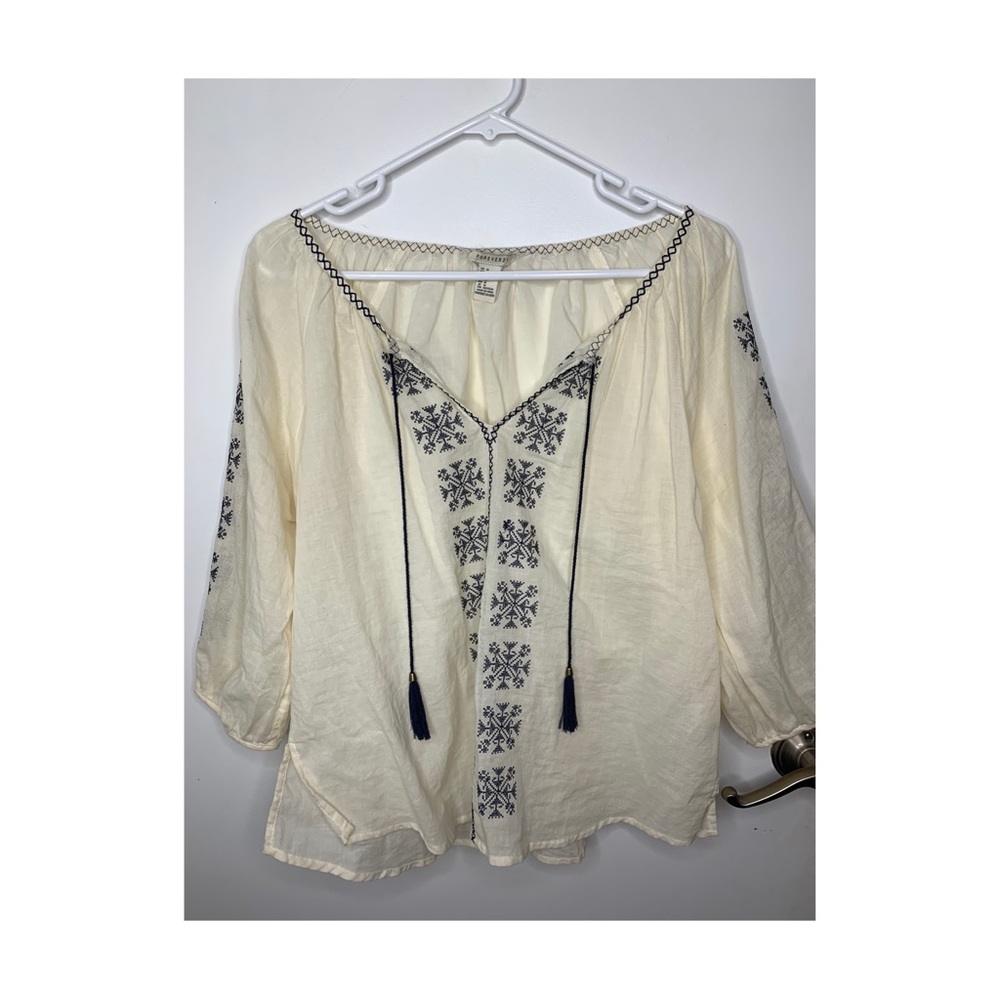 Forever 21 three-quarter sleeve top